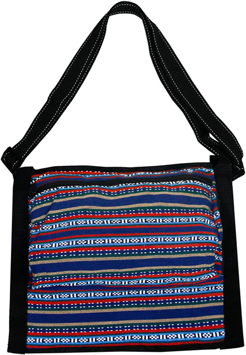 Grebest Yoga Mat Bag with Shoulder Strap,12.2" X 10.63"Bohemian Style Large Capacity Polyester Retro Adjustable Buckle Shoulder Bag for Gym