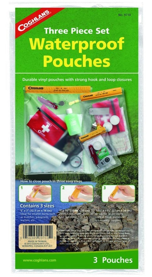 Coghlan's 9710 Waterproof Pouch Set, 3 Pieces