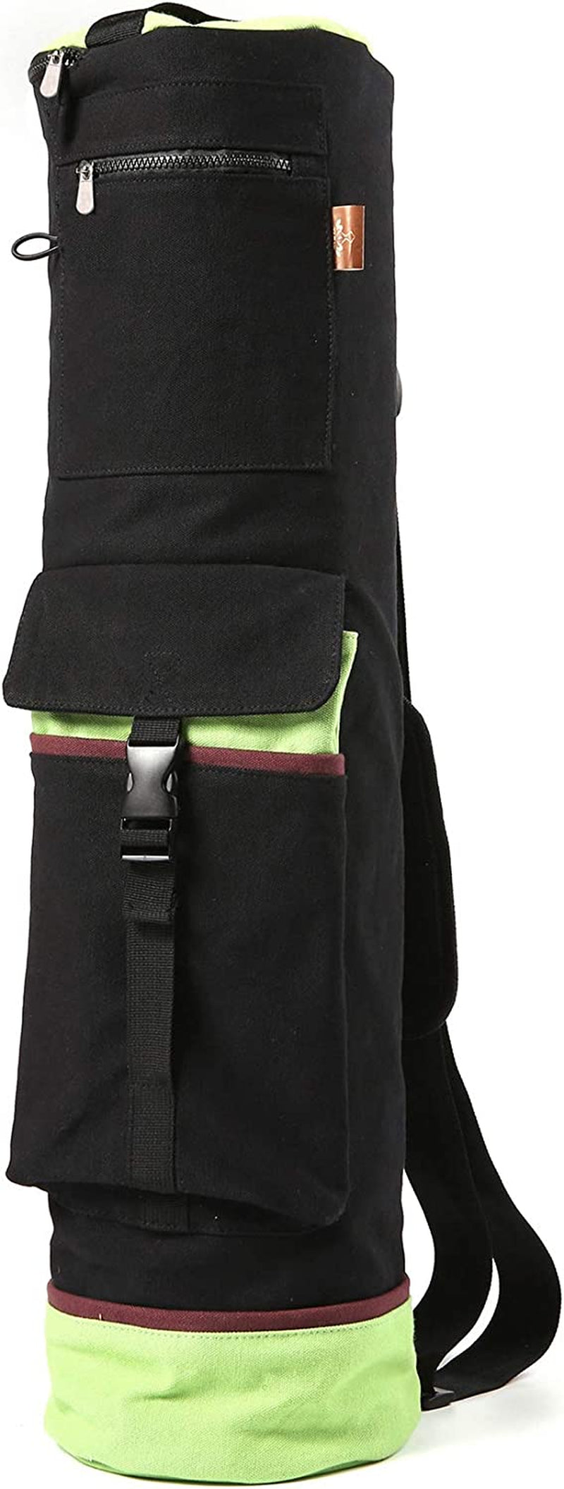 Heathyoga Yoga Mat Bag Full-Zip Exercise Yoga Mat Carry Bag - Multi-Functional Inner/Outer Storage Pockets & Adjustable Shoulder Strap - 28” X 7” Yoga Bag Fits Most Yoga Mat Sizes