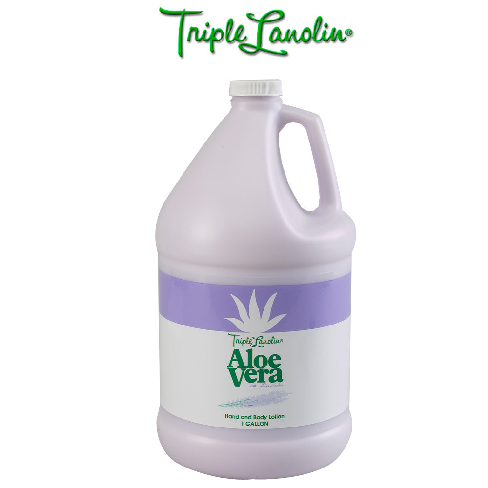 Triple Lanolin LAVENDER VERA Hand & Body lotion - For Professional Salon Refill size 1 Gallon