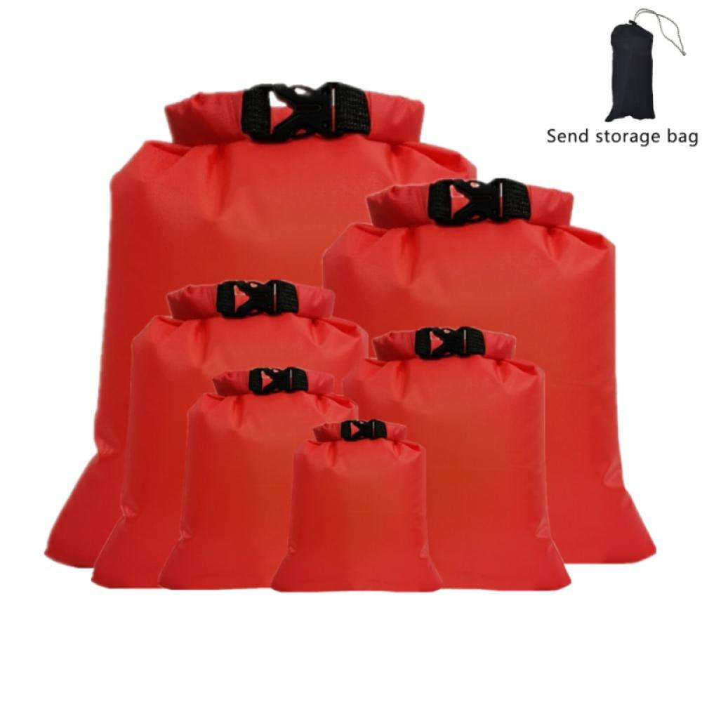 6PCS Waterproof Dry Bag Floating Sailing Boating Swimming Rafting Kayaking Pack Sack 1.5L 2.5L 3L 3.5L 5L 8L