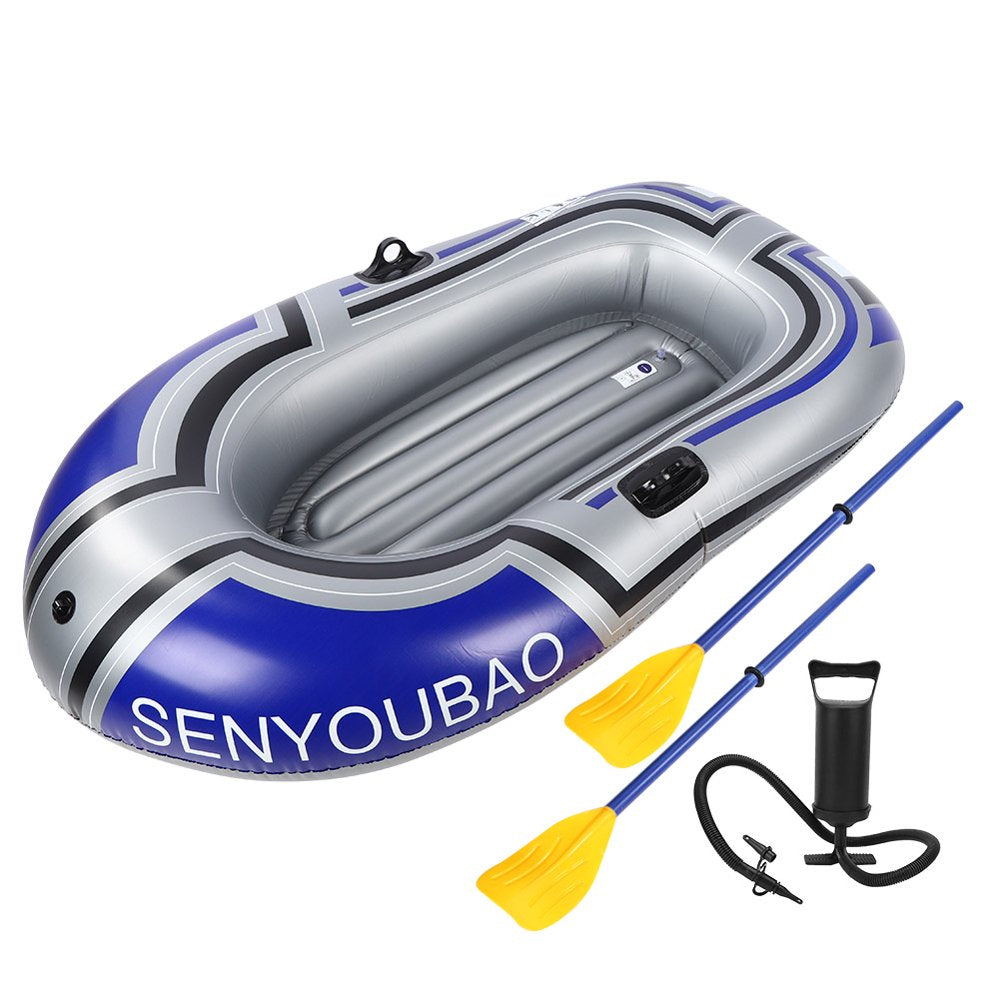 Inflatable Boat, 180X110Cm Inflatable Raft, for Sailing with Double Valve Inflatable Dinghy with Pump Fishing