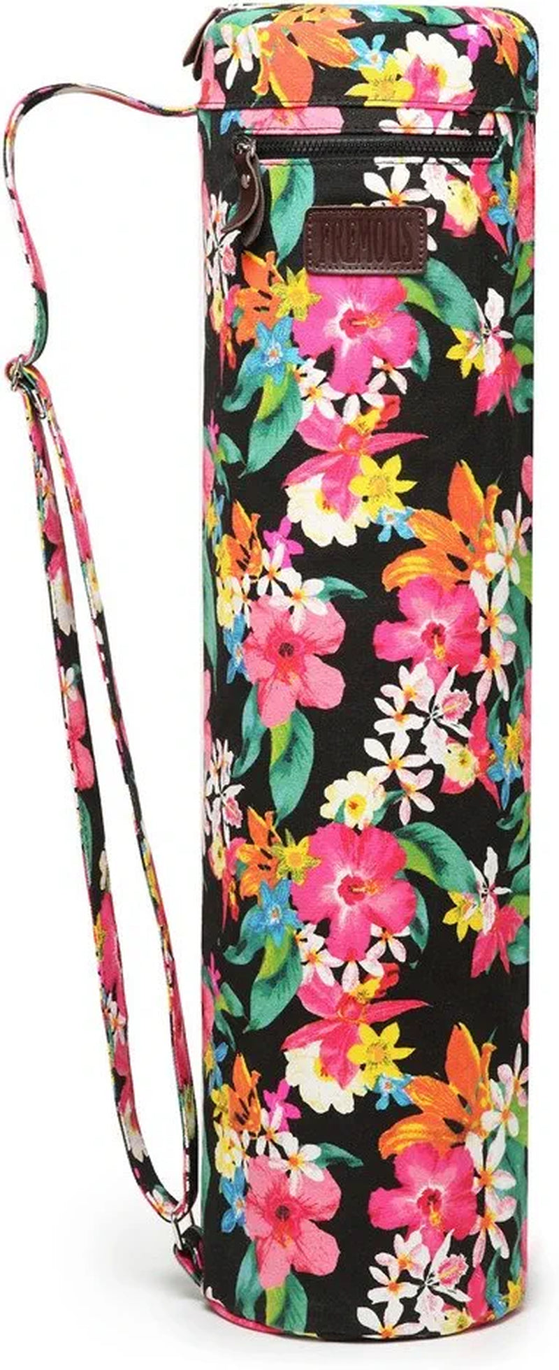 FREMOUS Yoga Mat Bag,Full-Zip Exercise Yoga Mat Carrier Bag - Double Storage Pocket ,Easy Access Zipper, Adjustable Shoulder Strap and Handle,Fits Most Mats