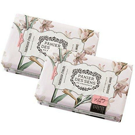 Panier des Sens Shiny Tuberose Shea Butter Soap (set of 2)