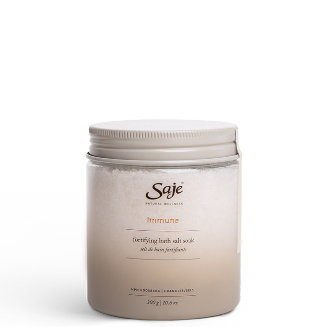Saje Immune Fortifying Bath Salt Soak Relief Comforting Formulated 300g NEW