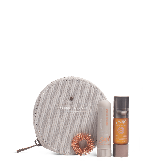 Saje STress Release Relaxation Kit Keep Calm Breathe Relieve Tension 3pcs NEW