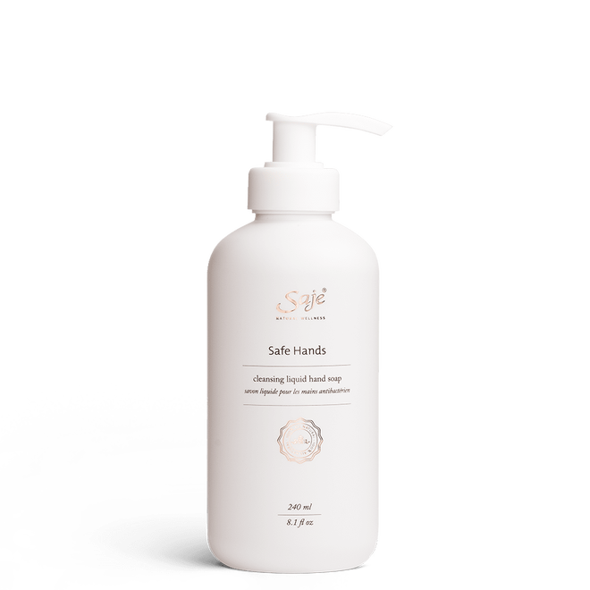 Saje Safe Hands Invigorating Liquid Hand Soap Powerful Cleansing 240ml NEW