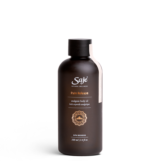 Saje Natural Wellness Pain Release Analgesic Body Oil Soothing 3.4 fl.oz NEW