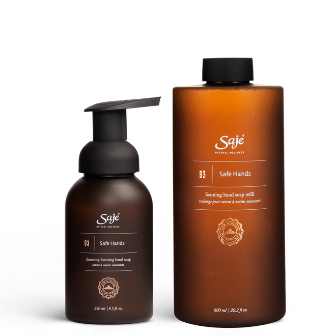 Saje Healthy Hands Bundle Soap Refill Naturally Rejuvenate Formulated 2pcs NEW