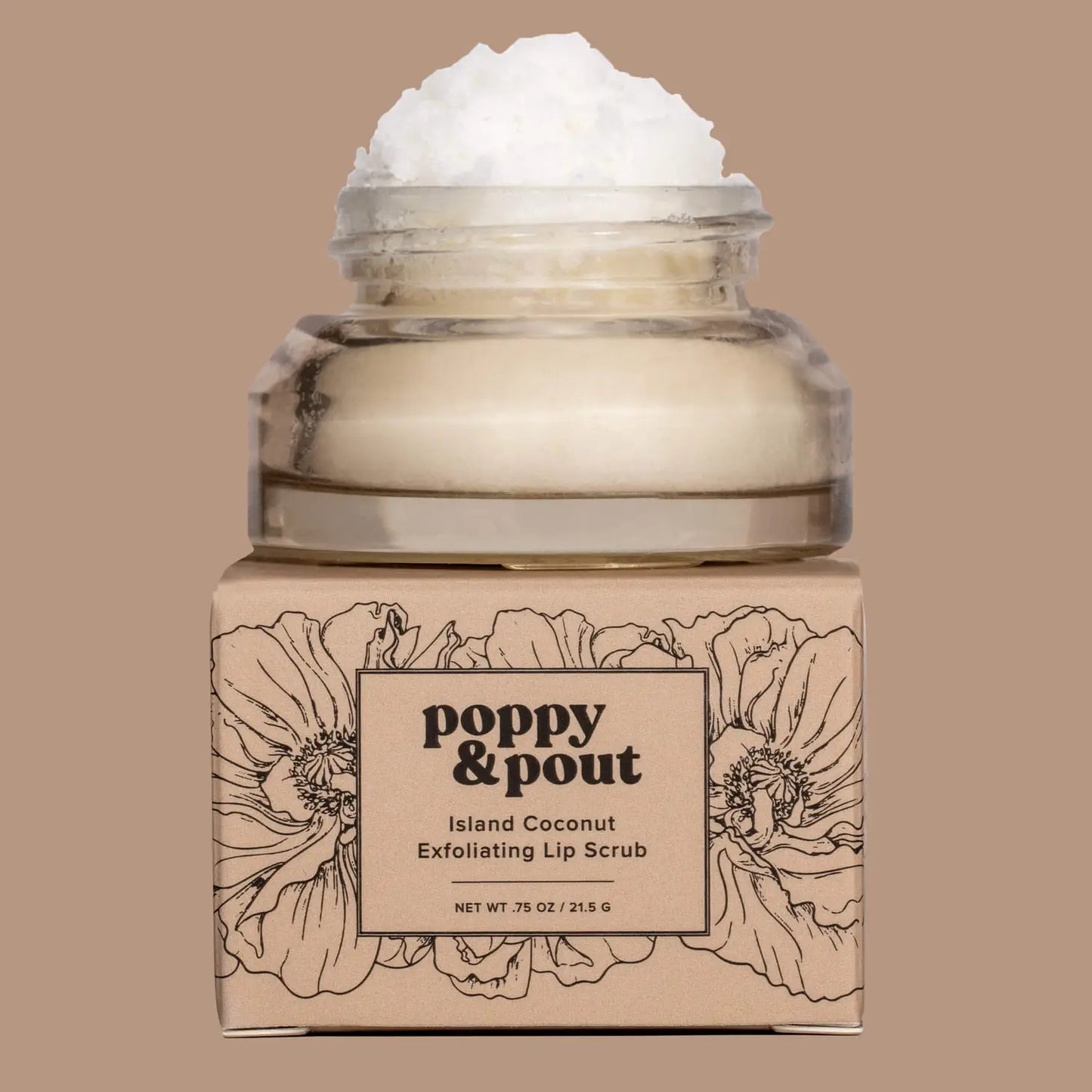 Poppy & Pout Lip Scrub - Island Coconut