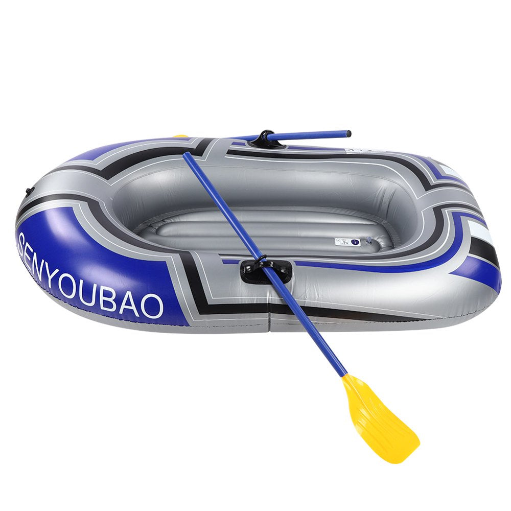 ESTINK Inflatable Boat Raft Kayak PVC Canoe Dinghy with Inflator Pump for Fishing 180X110Cm 90Kg Load,Dinghy with Pump,Inflatable Boat