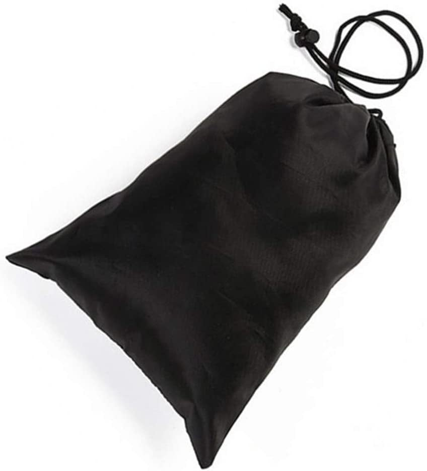 Zerlibeaful Yoga Drawstring Backpack Yoga Bag Net Mesh Panel Column Bag Fitness & Yoga Equipment Dance Blocks (Black, One Size)