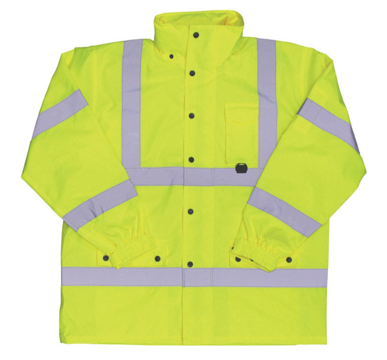 Boss 3NR6000M High Visibility Waterproof Lined Rain Jacket, Medium