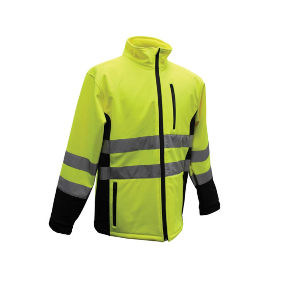 Boss 3SS7000M Waterproof High Visibility Softshell Jacket, Medium