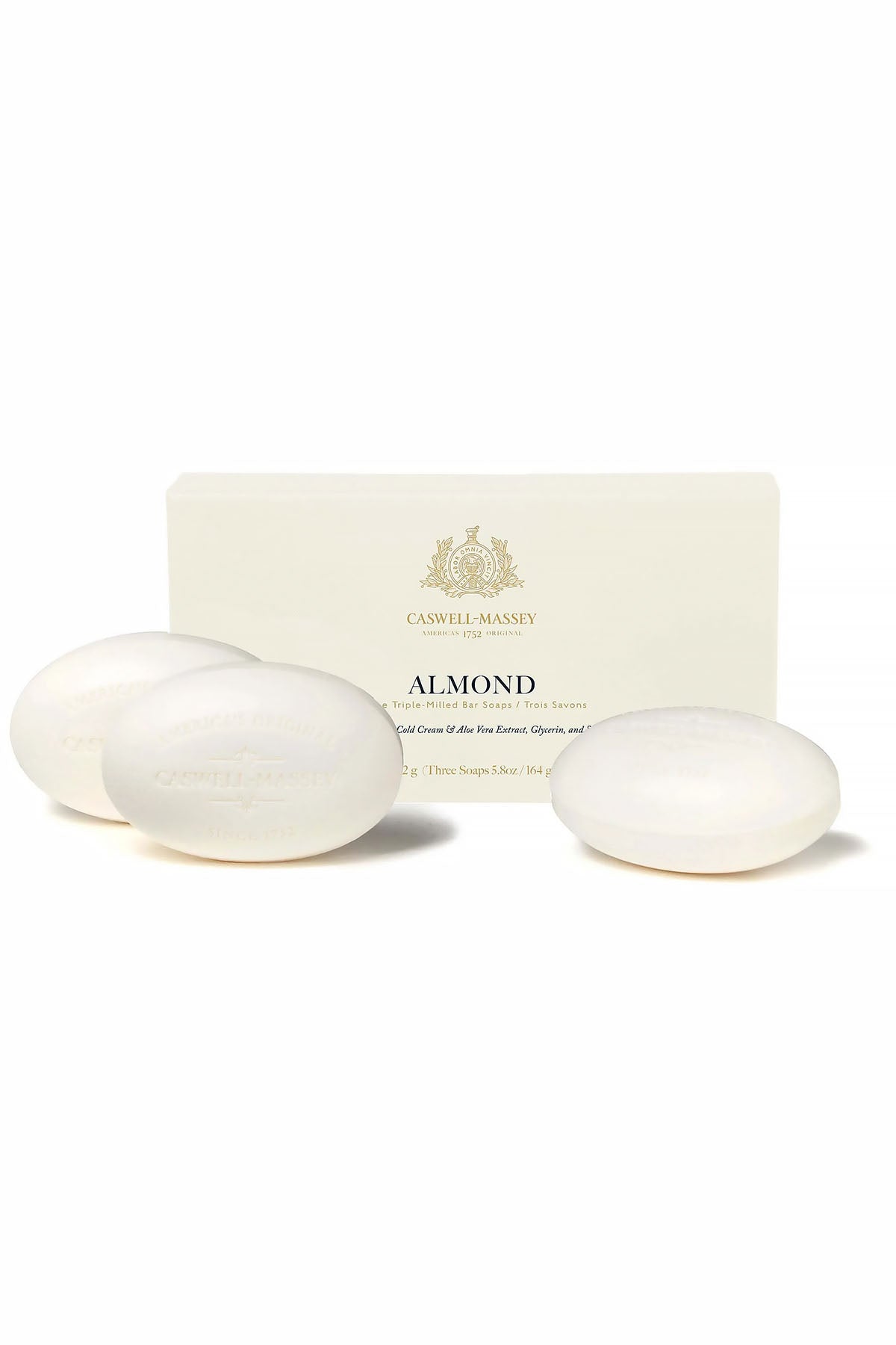 Caswell-Massey Centuries Almond 3 Bar Soap Set