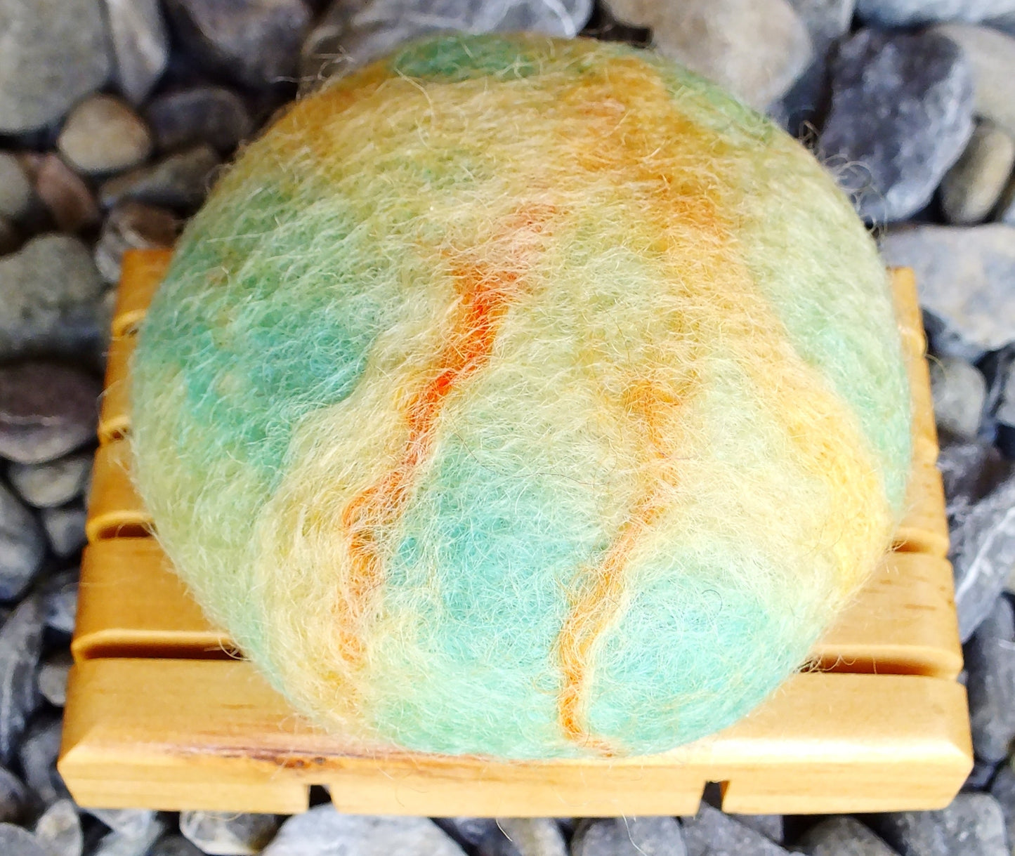 PLUM BLOSSOM FARM FELTED SOAPS GRAPEFRUIT VERBENA