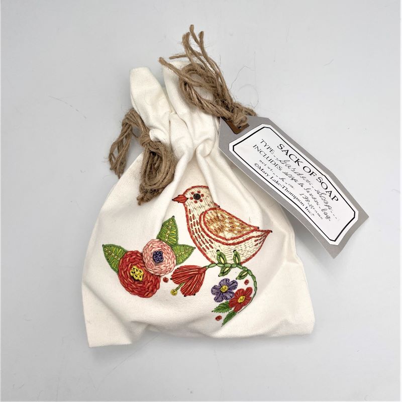 Mary Lake-Thompson Triple-Milled Soap in Sack 6oz - Lovebird Embroidery