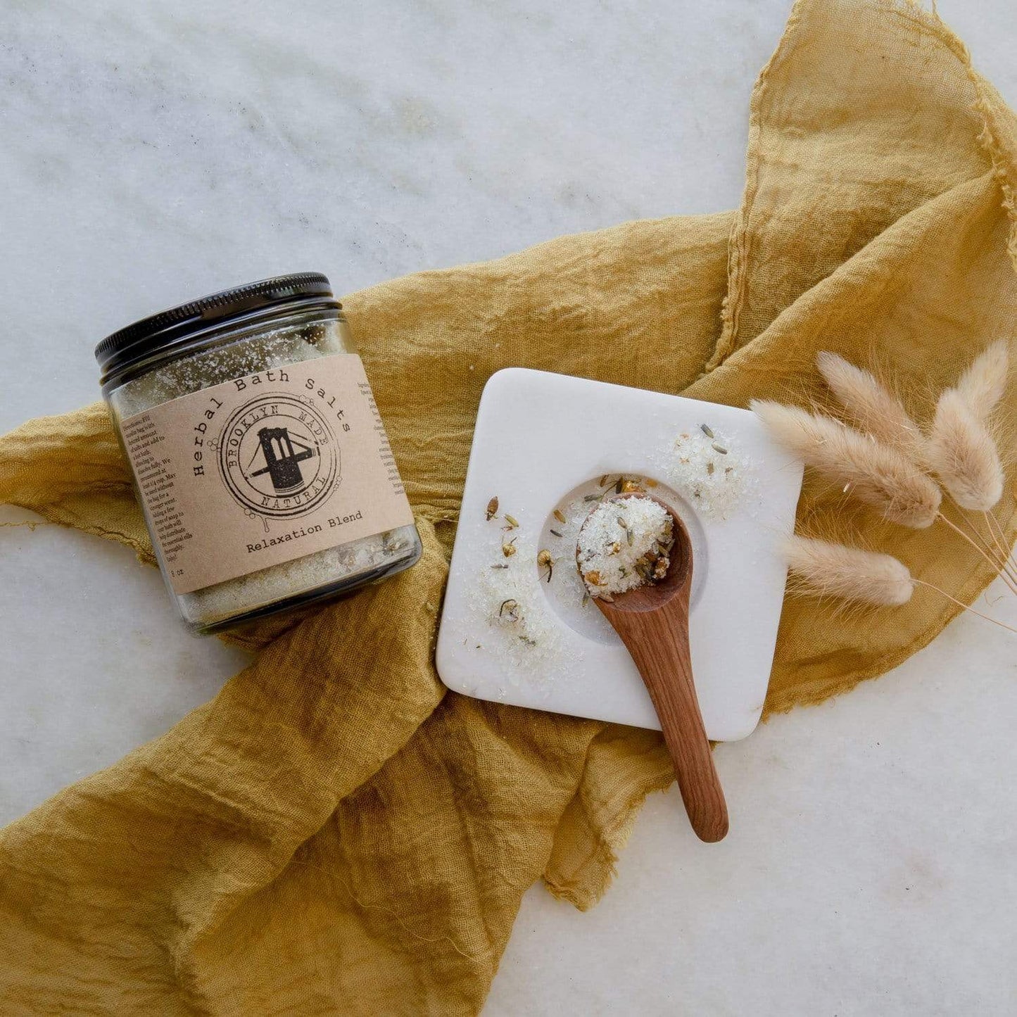 Relaxation Bath Salts - Zero Waste Bath Salts Lavender + Chamomile - Soak, Plastic Free