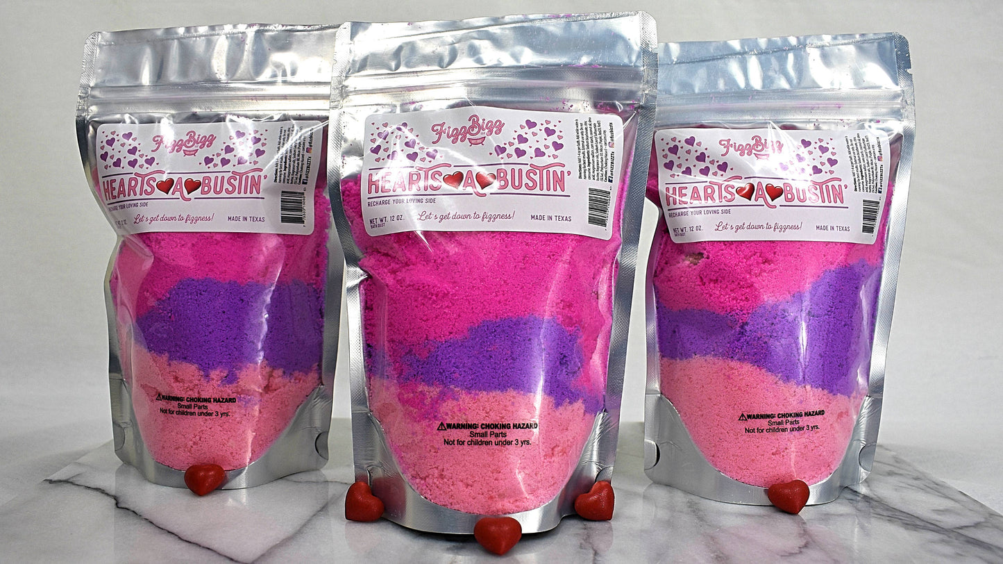 Fizz Bizz LLC - Hearts A Bustin' - Valentine's Day Bath Salts