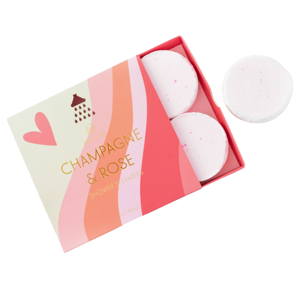 CHAMPAGNE & ROSE SHOWER STEAMERS