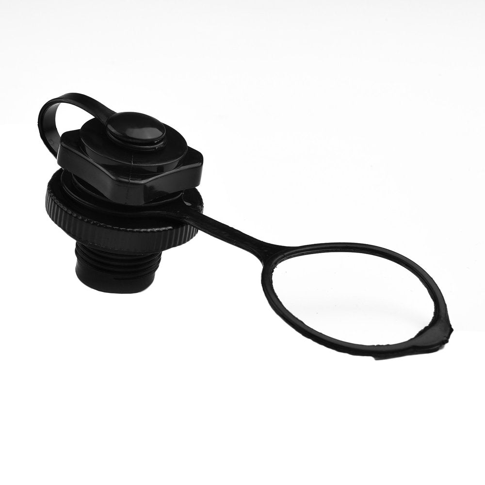 Air Valve Inflatable Boat Spiral Air Plugs One-Way Inflation Replacement Screw Boston Valve Accessory for Rubber Dinghy Raft Kayak Pool Boat Airbeds,Black 22Mm