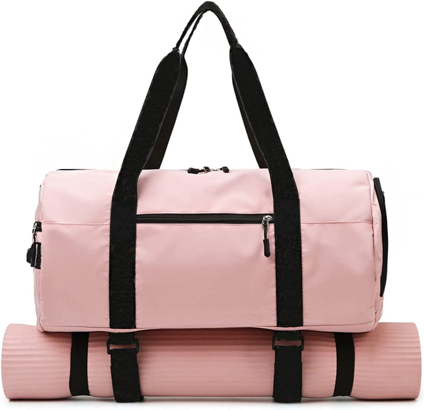 ELDA Large Yoga Mat Tote Bag Sling Carrier Travel Yoga Gym Bag for Women with Wet Pocket & Independent Shoes Compartment