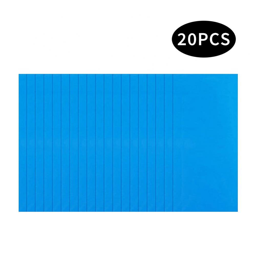 20 Pieces Self-Adhesive PVC Repair Patches, Vinyl Pool Liner Patch for Swimming Pools Inflatable Boats, Air Bed, Raft Kayak