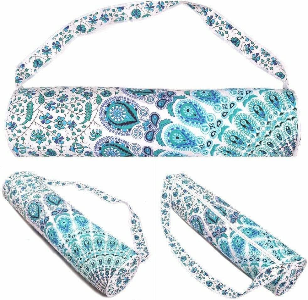 Fabulou Colour Purple Yoga Bag Mat Tote Carrier Exercise Strap Full Zip Shoulder Bag Mandala Large Yoga Accessories Yoga Mat Bag Yoga Bag Yoga Mat Strap Yoga Mat Holder Yoga Mat Bags Yoga Backpack