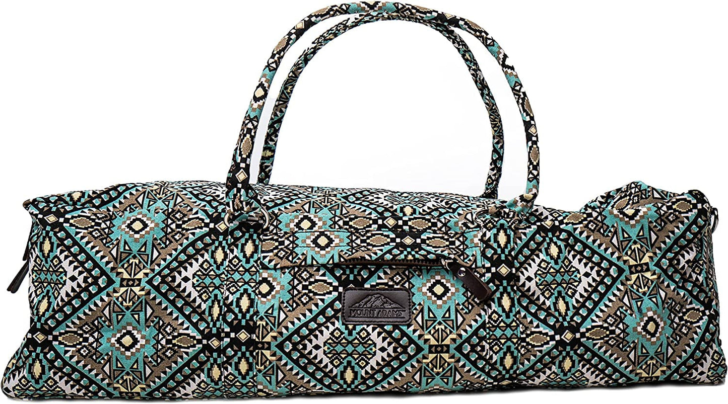 Mount Adams Yoga Mat Bag, 26" X 8" X 8", Fits Mats up to 74" X 26" X 6Mm, Yoga Bag for Exercise Mat, Straps, and Blocks, Gym Duffle Bag for Sports, Workout, and Fitness