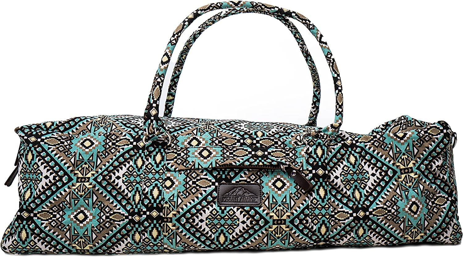 Mount Adams Yoga Mat Bag, 26" X 8" X 8", Fits Mats up to 74" X 26" X 6Mm, Yoga Bag for Exercise Mat, Straps, and Blocks, Gym Duffle Bag for Sports, Workout, and Fitness