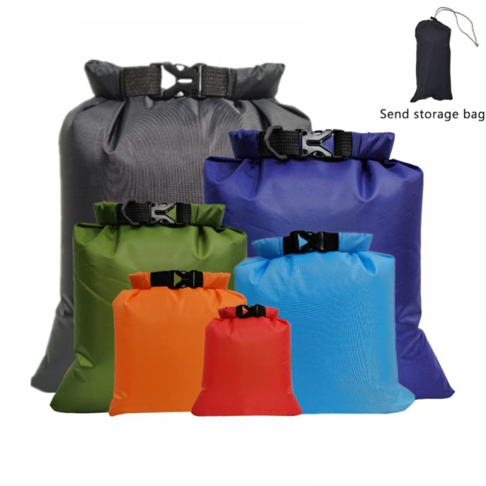 5Pcs Waterproof Dry Bag Roll Top Sack Keeps Gear Dry for Kayaking Beach Rafting Boating Hiking Camping and Fishing