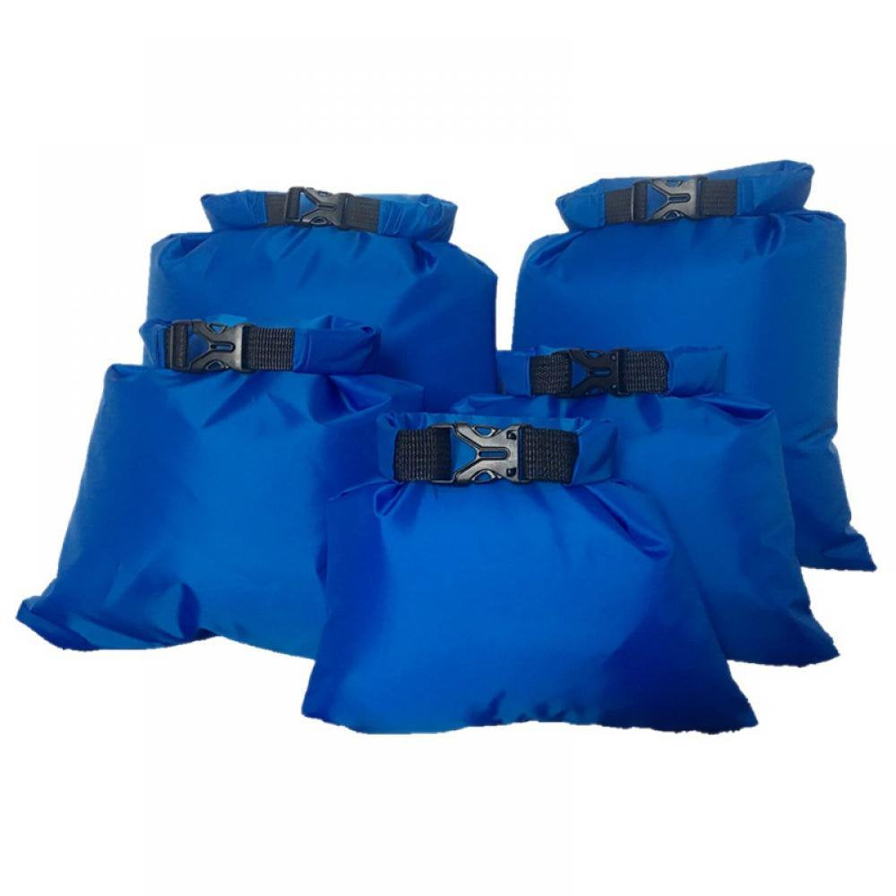 Alvage 5 Pack Waterproof Dry Sacks, Lightweight Outdoor Dry Bags Ultimate Dry Bags for Rafting Boating Camping (1.5L, 2.5L, 3.5L, 4.5L, 6L)