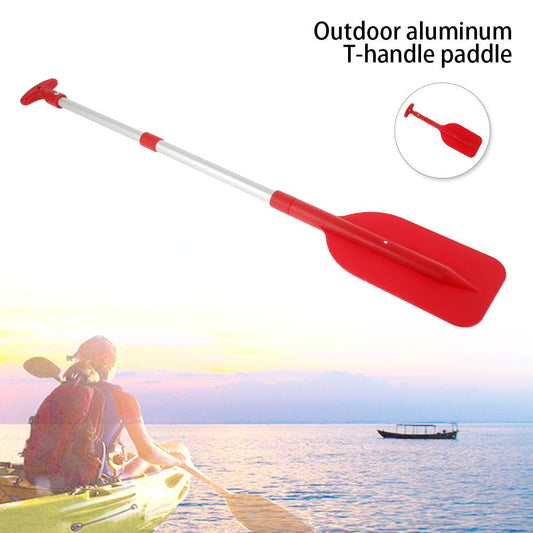 Willstar Telescopic Kayak Paddle Portable Retractable Aluminum Oar Paddle Adjustable Length Safety Boat Rafting for Canoe Inflatable Boat Dinghy with Anti-Slip Grips Red