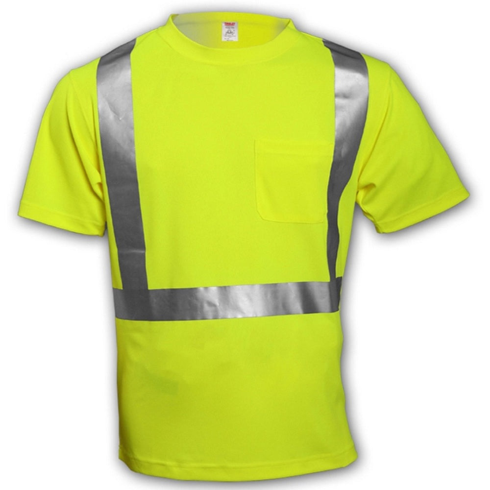 Tingley S75022-3X High-Visibility Short Sleeve T‐Shirt, XXXL, Yellow/Green