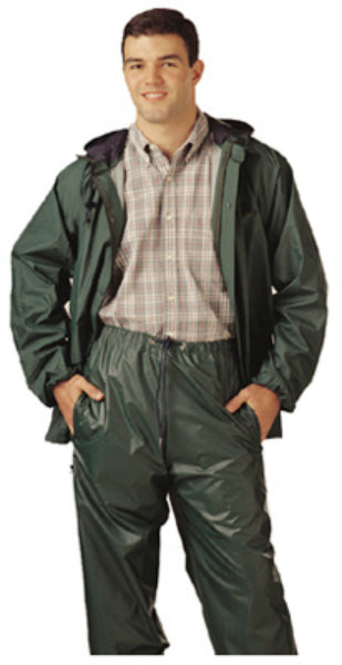 Storm-Champ® S66218-LG Jacket & Elastic Waist Pant Complete Rainsuit, Large