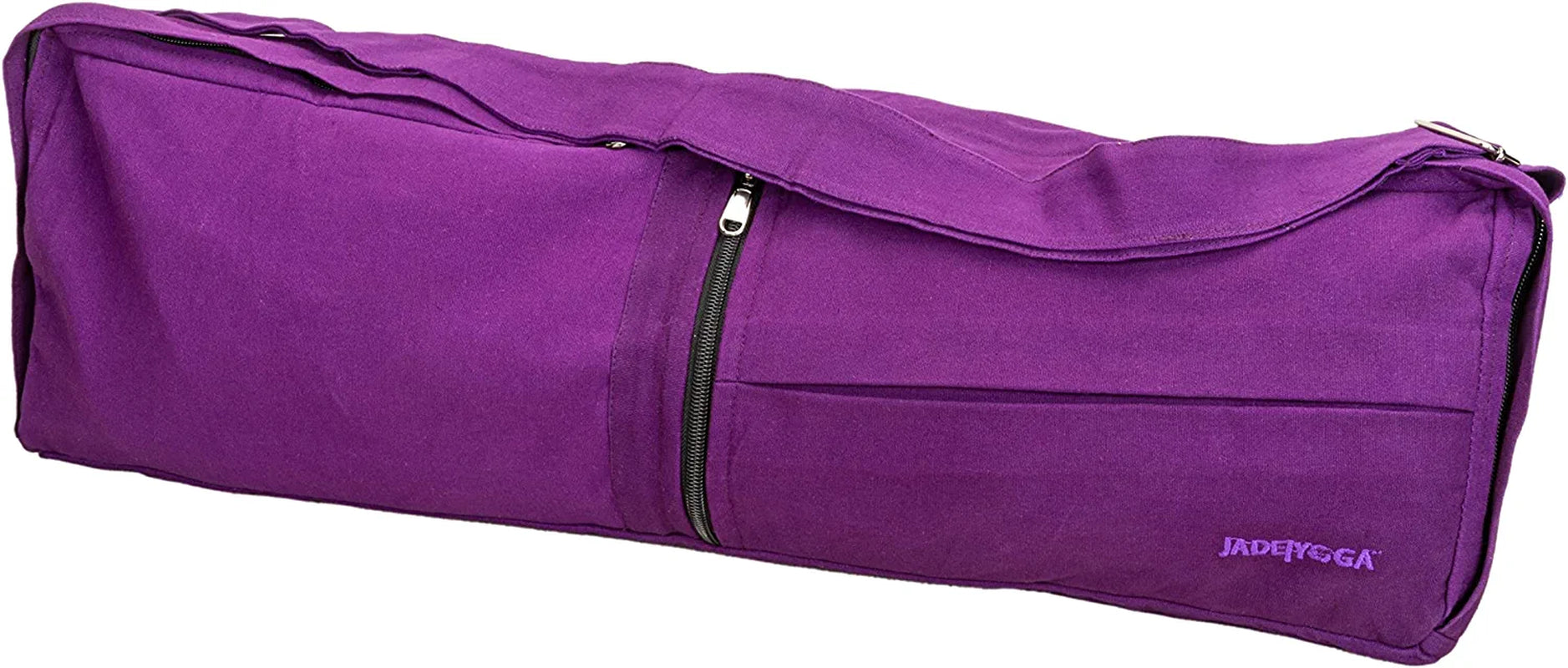 Jadeyoga Macaranga Mat Bag - Yoga Mat Bag & Yoga Mat Carrier W/ Adjustable Shoulder Strap, Women & Mens Yoga Bag - Yoga Supplies & Yoga Accessories for Women & Men - Organic Cotton Yoga Bag