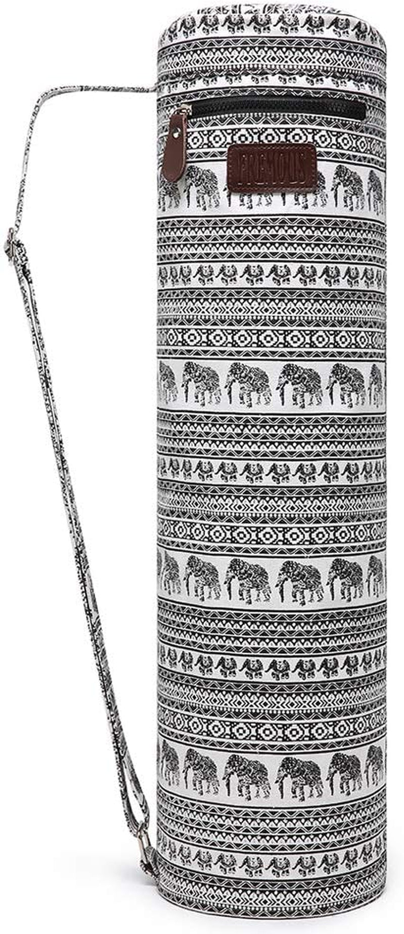 FREMOUS Yoga Mat Bag,Full-Zip Exercise Yoga Mat Carrier Bag - Double Storage Pocket ,Easy Access Zipper, Adjustable Shoulder Strap and Handle,Fits Most Mats