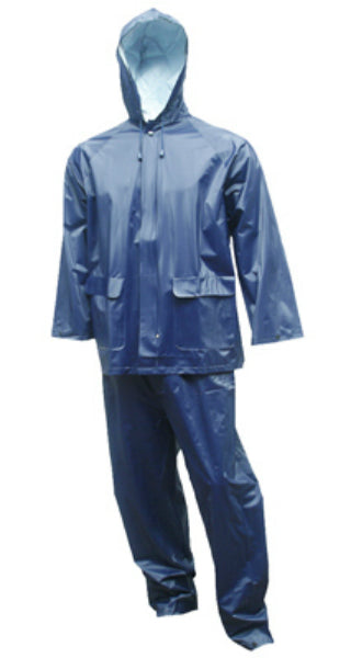 Tuff-Enuff Plus™ S62211-LG Rainsuit, Large, Blue Color, 2-Piece