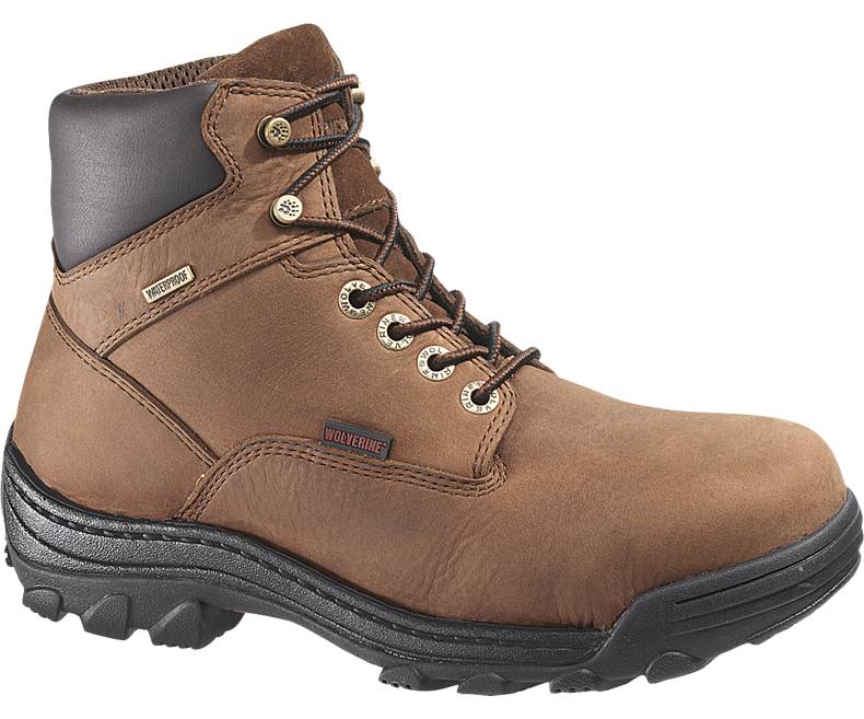 Wolverine W05483-14-0M Durbin Men's Waterproof Boot, Size-14, Medium, 6", Brown