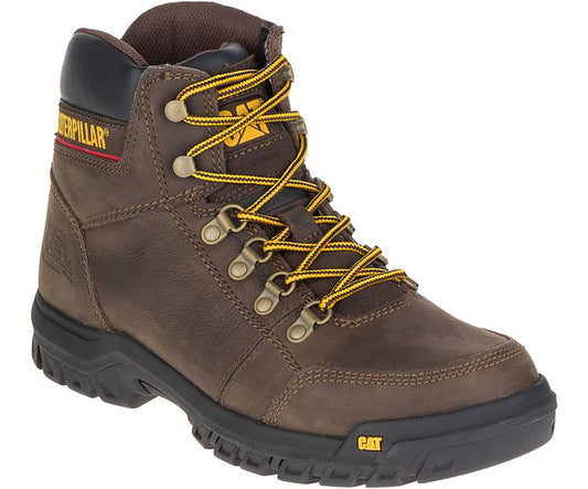 Cat® P74087-10.5W Men's Full Grain Leather Outline Work Boot, Wide, Size 10.5
