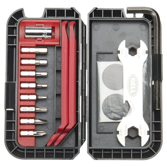 Bell 7090914 Roadside 600 Bike Tool & Patch Compact Kit, 28-Piece