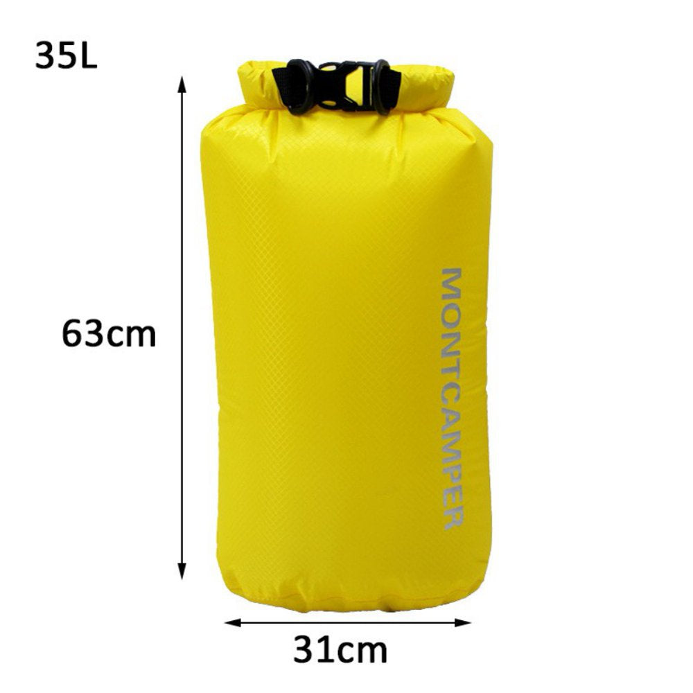 Waterproof Dry Bag - Roll Top Dry Compression Sack Keeps Gear Dry for Kayaking, Beach, Rafting, Boating, Hiking, Camping and Fishing,Yellow,35L