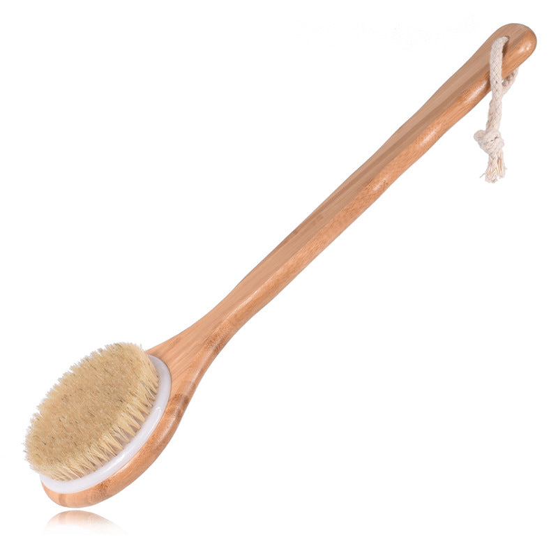 Bristle Bath Brush, Massage Body Brush, Bamboo Bath Brush