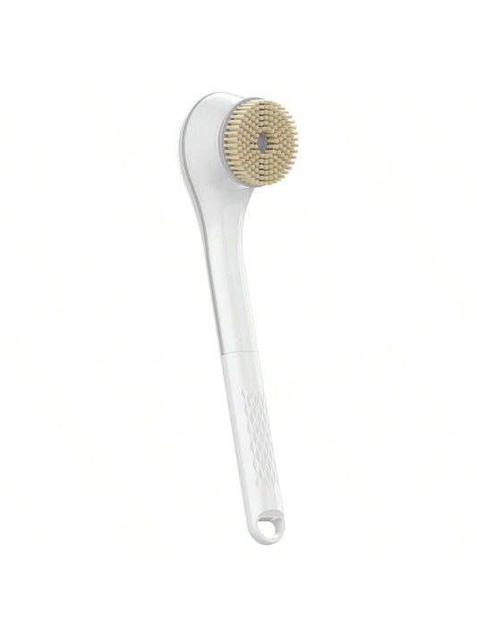 Electric Bath Brush With Long Handle, Lazy Bathing Exfoliating Brush, Body Cleaning Massager