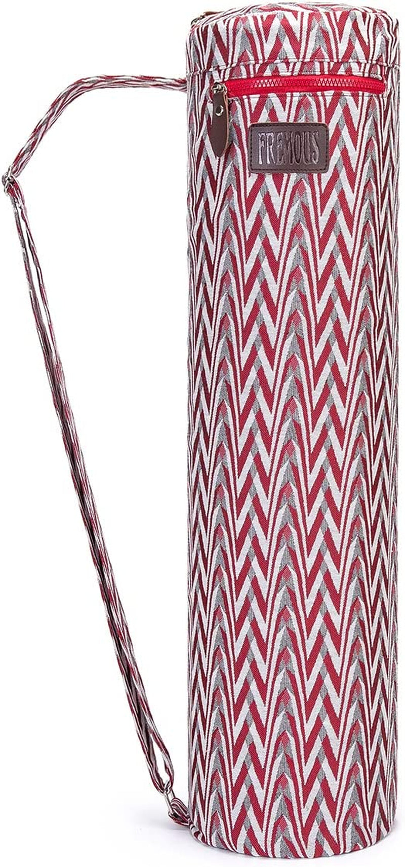 FREMOUS Yoga Mat Bag,Full-Zip Exercise Yoga Mat Carrier Bag - Double Storage Pocket ,Easy Access Zipper, Adjustable Shoulder Strap and Handle,Fits Most Mats