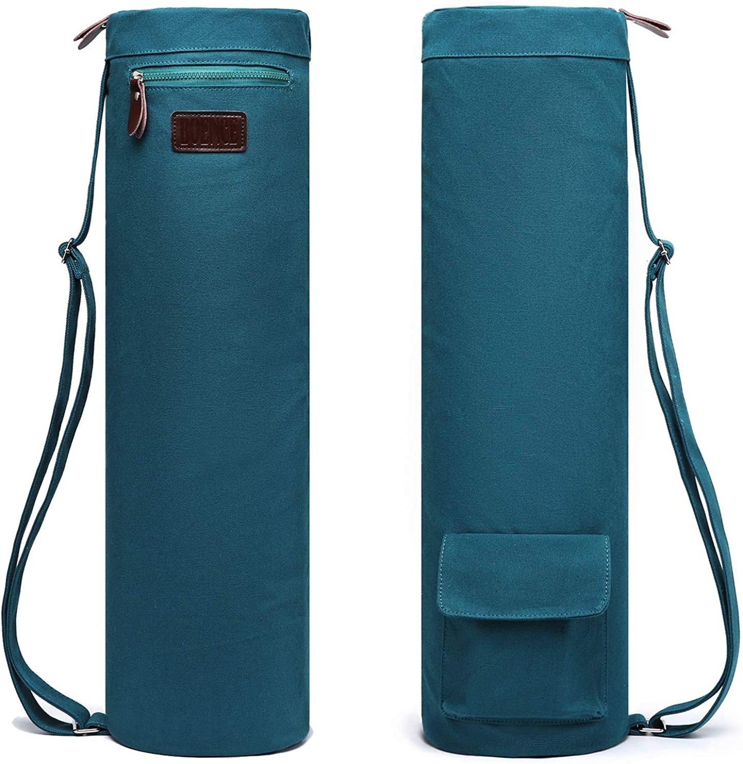 Boence Yoga Mat Bag, Full Zip Exercise Yoga Mat Sling Bag with Sturdy Canvas, Smooth Zippers, Adjustable Strap, Large Functional Storage Pockets - Fits Most Size Mats