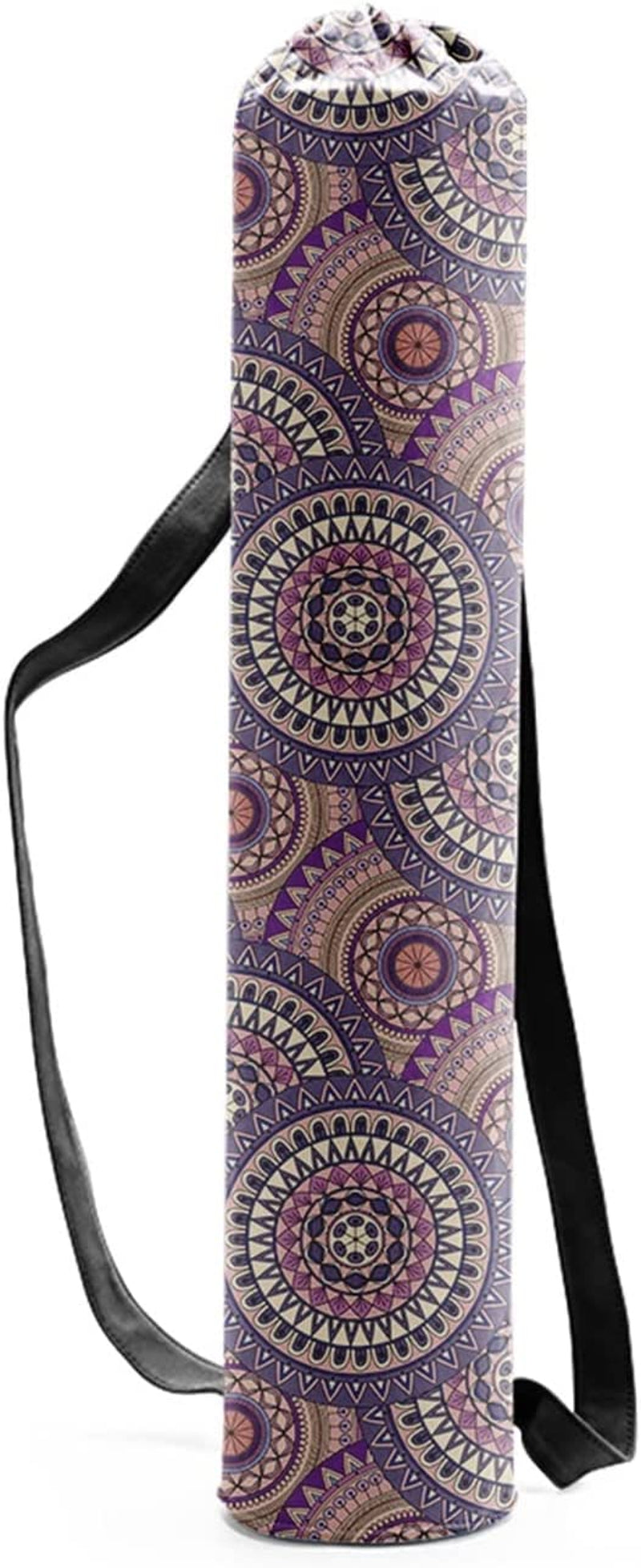 Yoga Mats Sports Mat Bag Portable Yoga Mat Bag Sports Fitness Print Canvas Drawstring Yoga Bag Outdoor Pilates Fashion Fitness Bag Foam Rollers