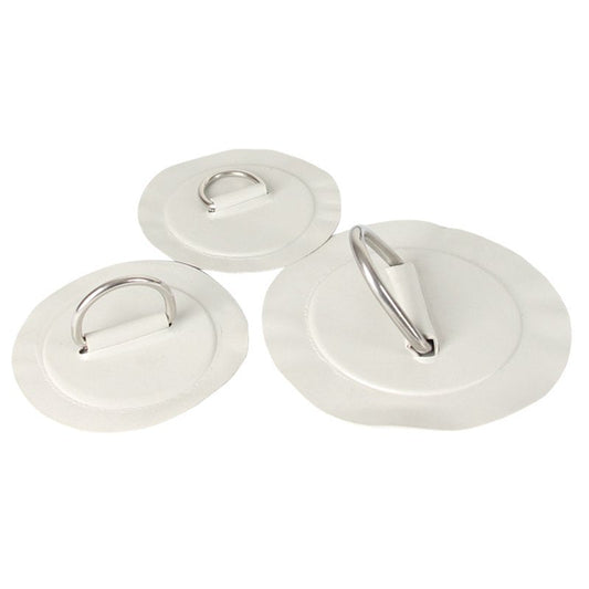 Stainless Steel D-Ring Pad/Patch for PVC Inflatable Boat Raft Dinghy Kayak - No Glue Included