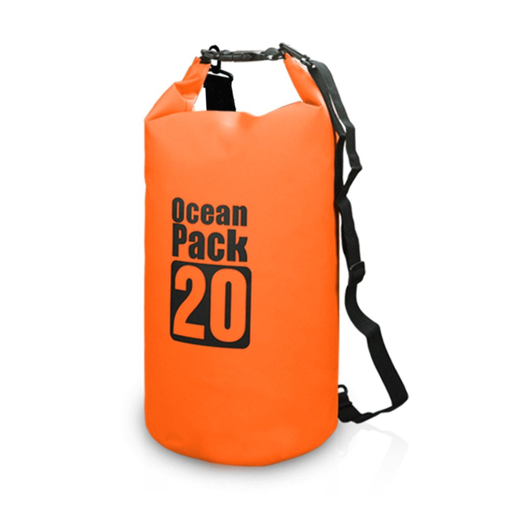 10L / 15L / 20L / 30L Outdoor Waterproof Dry Backpack Water Bag Roll Top Sack for Kayaking Rafting Boating River Trekking