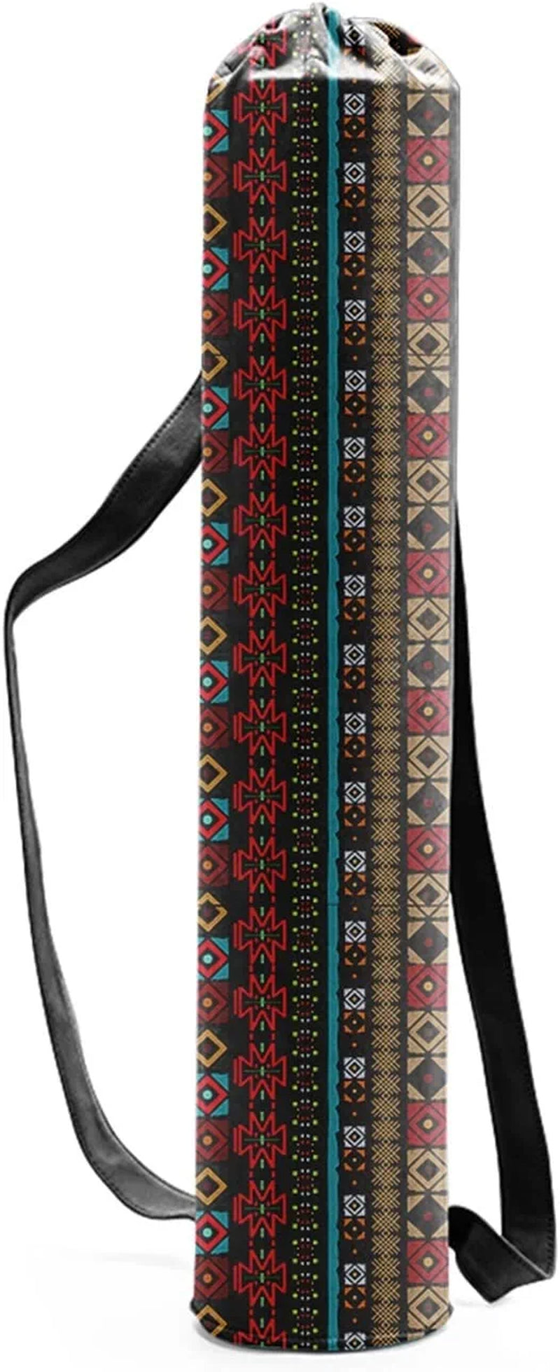 Yoga Mats Sports Mat Bag Portable Yoga Mat Bag Sports Fitness Print Canvas Drawstring Yoga Bag Outdoor Pilates Fashion Fitness Bag Foam Rollers